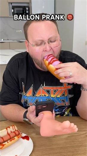 Hot Dog prank with bro😈 Rate his reaction 1-10😂🌭