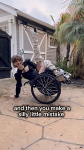 47K views · 4.2K reactions | I DO IT EVERY TIMEEEEE… Wet hands + wheelchair = NOPE  Alt text: a woman in a wheelchair is spinning, having fun doing wheelies, and then does a hand plant. On screen it says “when everything is going according to plan, and then you make a silly little mistake”. Captions are on screen for accessibility. #Fail #Funny #Oops #Wheelie #HandPlant | Aly Corvin | Facebook