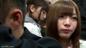 Japanese lesbian groping on bus