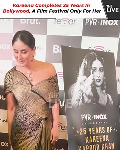 4K views · 42 reactions | Kareena Kapoor Completes 25 Years In Bollywood PVR INOX celebrates 25 Years of Kareena Kapoor Khan Festival, the event is a week-long film festival that will run over 30 cinemas halls in 15 cities from September 20 to September 27. | The Live | Facebook