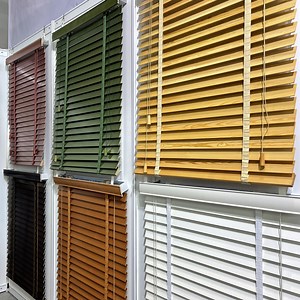 [Hot Item] Louver Blade Strips Paulownia Wood Slat Faux Wood Venetian Blinds