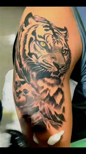 A tiger tattoo symbolizes strength, power, fearlessness, and courage, often representing resilience and personal transformation, also embodies protection against evil, good fortune, and independence. Fr: Supremo #everyone @highlight | Jayson Abesamis ꧁[JD]ᴬᵍᵉⁿᵗֆʊքʀɛʍօ꧂