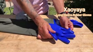 Shoulder Length Gardening Rubber Gloves Waterproof Veterinary with Cotton Lining Non-Slip Acid Resistant for Pond Cleaning Care And Machinery Industry