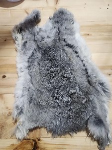 Soft Tanned Silver Fox Rabbit Pelt - Etsy