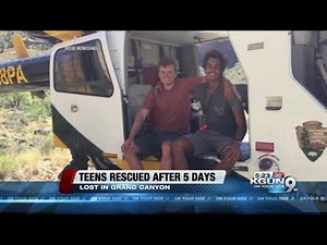 Teen hikers rescued after 5 days lost in Grand Canyon