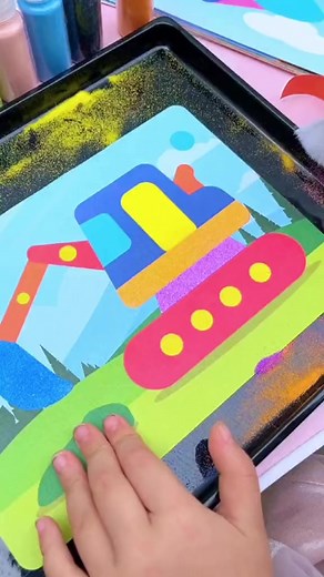 9 comments | Hộp Tranh Cát 12 màu Sand Painting DIY  Đặc Điểm Tranh...