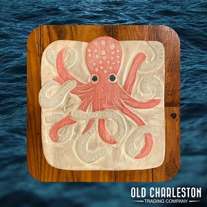 The Octopus Stool—where whimsy meets necessity.🌊 Take a step up while adding a touch of marine magic to your space. | Old Charleston Trading Company