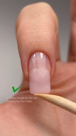 78K views · 1K reactions | Quick nail reconstruction from oval to square using Acrylate Gel Rubellite by American Creator. Watch and follow the step-by-step tutorial 﫶 #nailstutorial #gelnails #manicuretoronto #nailsrestoration #squarenails #nailstoronto | Regina Nailart | Facebook