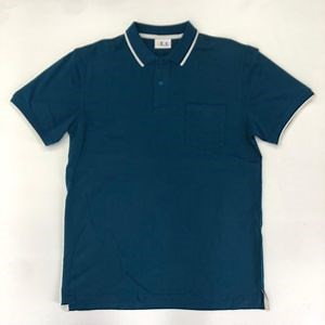 [Hot Item] Dark Blue Private Label Polo Shirts Mens Cotton Leisure Shirts