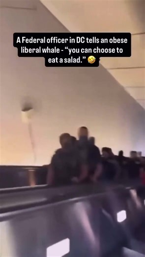 9K views · 415 reactions | Overweight woman harrassing a Federal Agent Woman: “you can still choose to do something else” Federal Agent: “you could choose to eat a salad”  | Edie Cornelius | Facebook