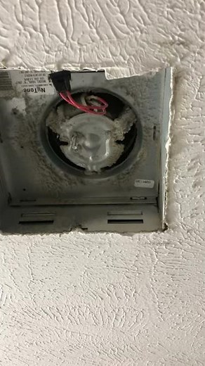 Home Inspection - Cleaning bathroom vent