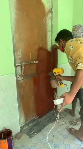 Enamel Paint Spray Painting ||