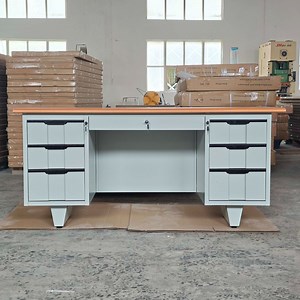 [Hot Item] Cheap and High Quality Steel Computer Desk with Drawers