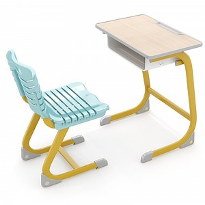 [Hot Item] School Educational Modular Classroom Furniture School Study Table Educational Desk Chair Set