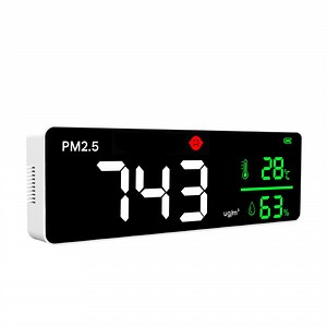 [Hot Item] 3-in-1 Wall Mount Indoor Pm2.5 Meter Monitor LED Display Gas Analyzers Temperature and Humidity Detector with 1 Year Warranty