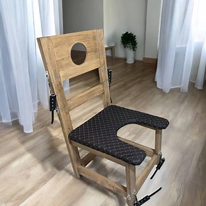 Bdsm Bondage Restraint Chair, Wooden Edge Bdsm Furniture Chair, Bondage Chair,gift Submission and Discipline Gear,spanking Furniture, Mature - Etsy