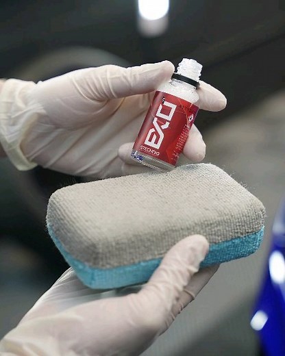 Gtechniq Exo v5 is user friendly ,hydrophobic coating. Improve your Gloss on your paintwork while adding self cleaning abilities Rain will glide off and the paintwork will stay cleaner for longer. For Full benefits Use Exo as a topper to Crystal Serum light #gtechniq #carcoatings #ceramiccoatingprotection | The Detailing Space