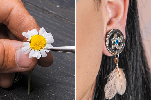 501K views · 406 reactions | Boucle d'oreille originale à partir d'une simple pièce : | Brico Enfants | Facebook