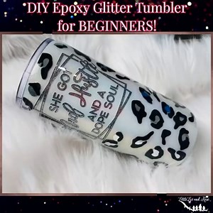 We are going to do a beautiful snow leopard tumbler. #epoxycraft #diy #epoxyideas #tumbler | LittleLee and Rose