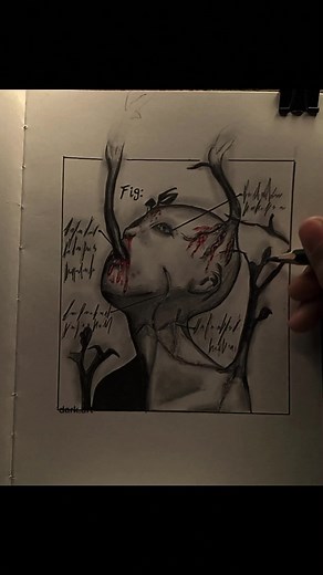 Pencil Art: Dark Drawing Process Revealed