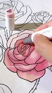 How To Color Rose! In this video we used: - Ohuhu markers: Shadow Pink (RV270), Rose Pink (R23), - Touch markers: Blush (R136), Mint Blue (B143) - Faber Castell colored pencils: Ivory (103), Fuchsia (123) This page is part of "Easy Peasy" Coloring Book, available on Amazon. Don't miss this opportunity to embark on a soothing coloring journey. Get your copy now and experience the therapeutic magic of coloring. 💫 Don't forget to use our hashtags #cocowyocoloringbook #cocowyopublishing #cocowyo so