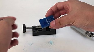 Mechinically making holes on eSUN Hard-Tough 3D Resin printed object. Learn more: https://buff.ly/2SjsuW7 | eSUN