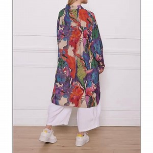 Plus Size Duster Shirt Dress, Plus Size Curvy Rayon Asymmetric Shirt, Plus Size Patterned Shirt Dress With Beautiful Patterned Fabric - Etsy