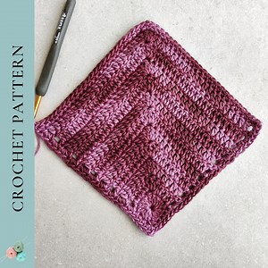 Crochet Pattern Mitered Blanket Square, Crochet Blanket Square Pattern, PDF Digital Download Pattern - Etsy