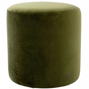 [Hot Item] Luxury Upholstered Tufted Round Velvet Stool Footrest Footstool Ottoman