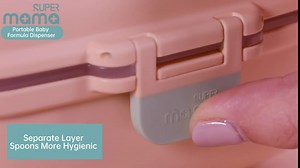 Supermama Baby Formula Dispenser, Non-Spill Formula Containers with Spoon, Portable Milk Powder Dispenser, for Infant Toddler Children Travel,BPA Free, 14oz, 400g（Green）