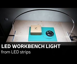 DIY: LED Workbench Light From LED Strips