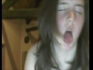 Lovely hairy teenage female`s private masturbation video
