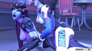 Hot big dicked Widowmaker futa fucking hard with heroes