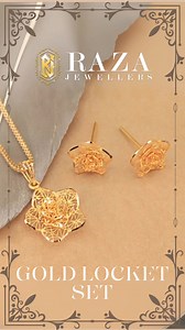 A timeless treasure, our gold locket set captures elegance and sentiment in every detail. Crafted from the finest gold, each locket opens to reveal a delicate space for a cherished photo or memento, keeping loved ones close to your heart. Perfectly paired with matching earrings or a bracelet, this set adds a touch of classic sophistication to any ensemble. Whether a gift for a loved one or a personal indulgence, this locket set is a beautiful way to celebrate special moments and memories......Pr