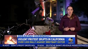 WATCH: Violent protests erupt at UC Berkeley; over 1,000 protest against Breitbart editor: abcn.ws/2kvEOUj | Good Morning America