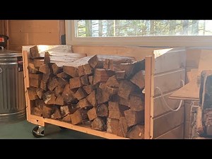 Portable firewood rack | Indoor firewood storage DIY