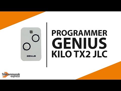 Comment programmer votre télécommande de portail GENIUS KILO TX2 JLC