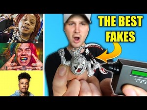 Diamond Testing ALL of the BEST FAKE JEWELRY WEBSITE'S Rapper Chains! (IT PASSED!)