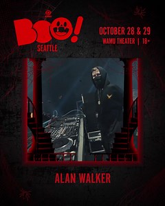 Excited to play Boo! Seattle at WAMU Theater on Oct 28 29. Tickets → insom.co/boo22 | Alan Walker