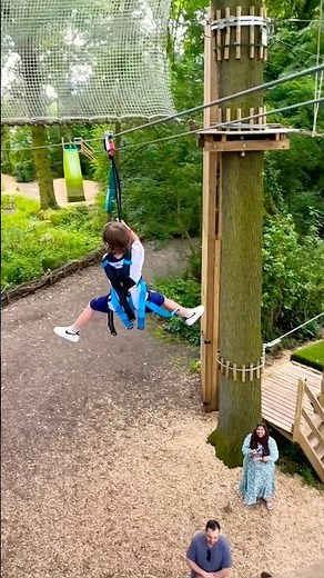 Epic Zip Line Fun! 💨🧒 Happy Kids Flying Through the Trees!