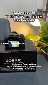 Canon EOS R10 with 18-150mm IS STM Lens Php 56,985 #canoneosr10 #eosr10 #canonr10 #canoncamera #canon #canonphotography #canoneos | Camera Craft with Geff