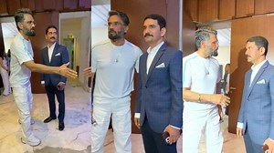 519K views · 10K reactions | Sunil Shetty Arrives For Vishwas Nangre Patil For An App Launch in Juhu #Sunilshetty #Bollywood | Varinder Chawla | Facebook