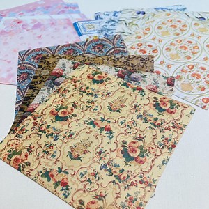 40 Sheets Japanese Double Sided Origami Paper Sakura Blossom Cherry Blossom Flower Floral Spring Sky Blue Vintage Floral Lemon Fruit Art - Etsy Canada