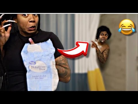 FLOUR SHOWER Prank On Girlfriend!