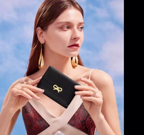 LJCZKA Cute Wallet Women Coquette Bow Small Wallet Girls Tri-fold Leather Card Holder ID Window Aesthetic Purse Ladies (Yellow)