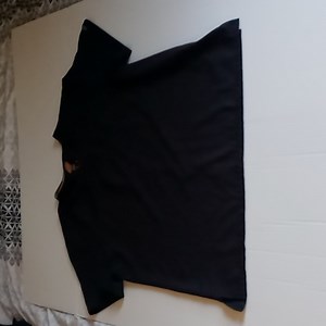 Dickies Scrubs EDS Essentials Shirt W/ Front POCKET (Black) Men's L