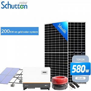 [Hot Item] Schutten Solar 50kw Grid Connected PV Solar System 100kw 200kw 300kw 1MW PV Panel System