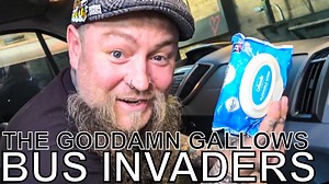 On this episode of DTB’s “Bus Invaders”, we take you inside the touring vehicle of the psychobilly band, The Goddamn Gallows, while on tour with Koffin Kats and The Bridge City Sinners. The Goddamn Gallows is currently supporting their newest album, The Trial. | Digital Tour Bus
