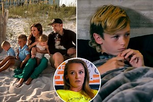 Ryan poses with wife Mackenzie & kids for family photo without son Bentley