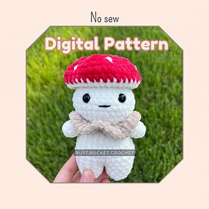 Crochet Mushroom Dude Pattern, No Sew - Etsy Canada